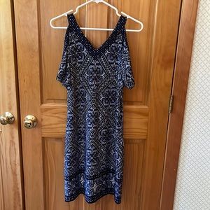 White House Black market open shoulder dress